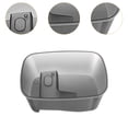 thumbnail image 6 of Gazechimp Turtle Bathing Tank Multipurpose Reptile Tank for Frog Turtle Small Reptiles M Gray, 6 of 8