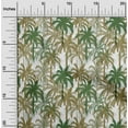 thumbnail image 2 of oneOone Viscose Jersey Dark Olive Green Fabric Tropical Palm Tree Sewing Material Print Fabric By The Yard 60 Inch Wide, 2 of 4