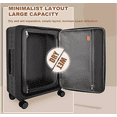 thumbnail image 3 of Travlr's Bubble Foldable/Collapsible  100% PP hardside  Lightweight 20" Carry On trolley luggage  with TSA Lock and mute  omnidirectional spinner Wheels - Black, 3 of 6