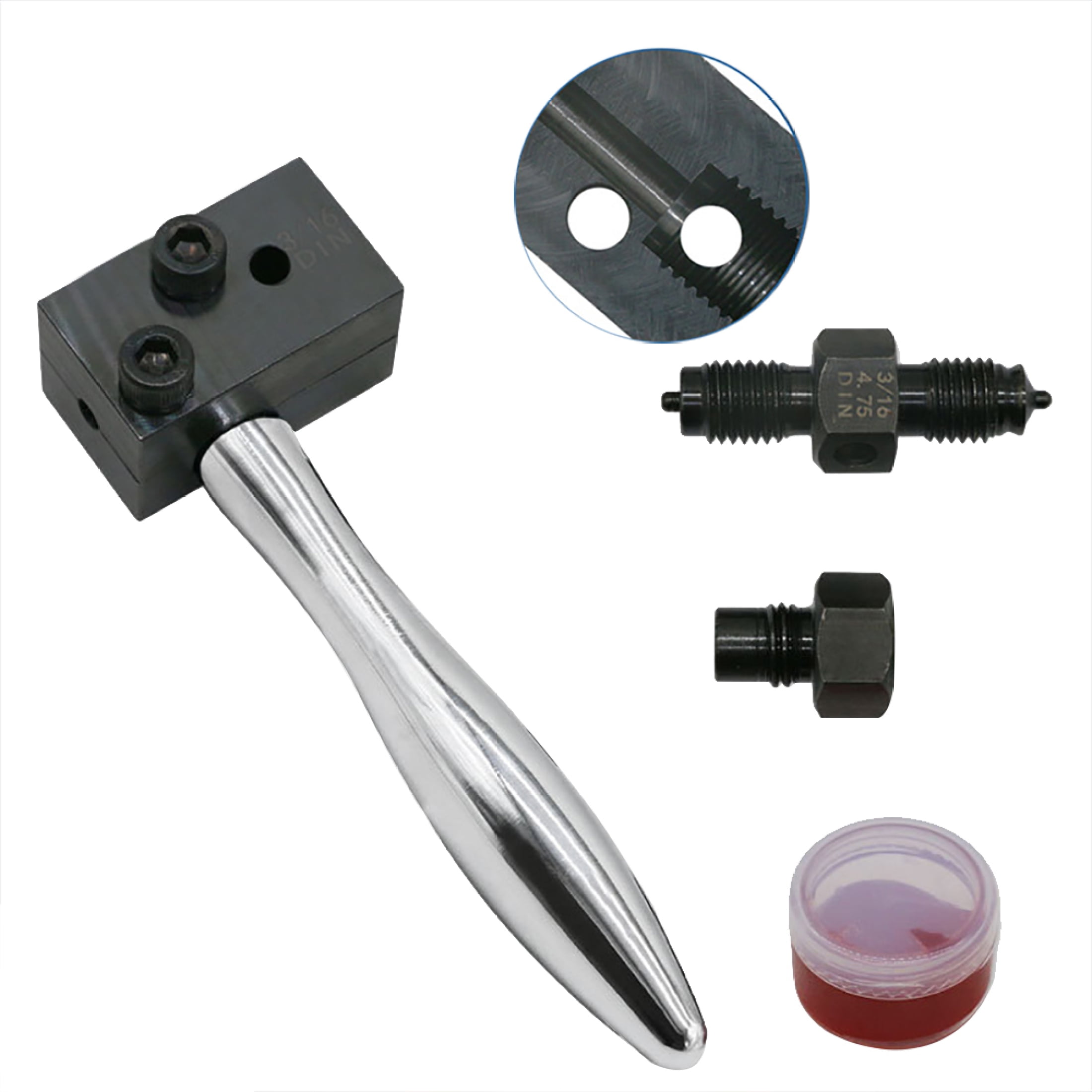 MoreChioce Flaring Device Brake Line DIN 3/16 Inch Handguided Brake