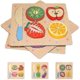 thumbnail image 1 of Wooden Cutting Puzzles For Kids, Fruit Vegetable Toddler Puzzles, 1 of 4