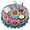 Colorful Rainbow Tie, variant on Colorful Tie Dye Wave Pattern Round Tablecloth 60"x60",Wrinkle Wipeable Table Cloth for Kitchen Dining Room Picnic Patio Party