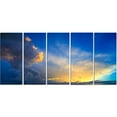 thumbnail image 2 of Coucher de Soleil Dramatique avec Orage - Impression sur Toile Photo de Plage, 2 of 3