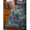 thumbnail image 3 of Rugs.com Amalfi Collection Rug – 10 Ft Runner Navy Blue Medium Rug Perfect For Hallways, Entryways, 3 of 9