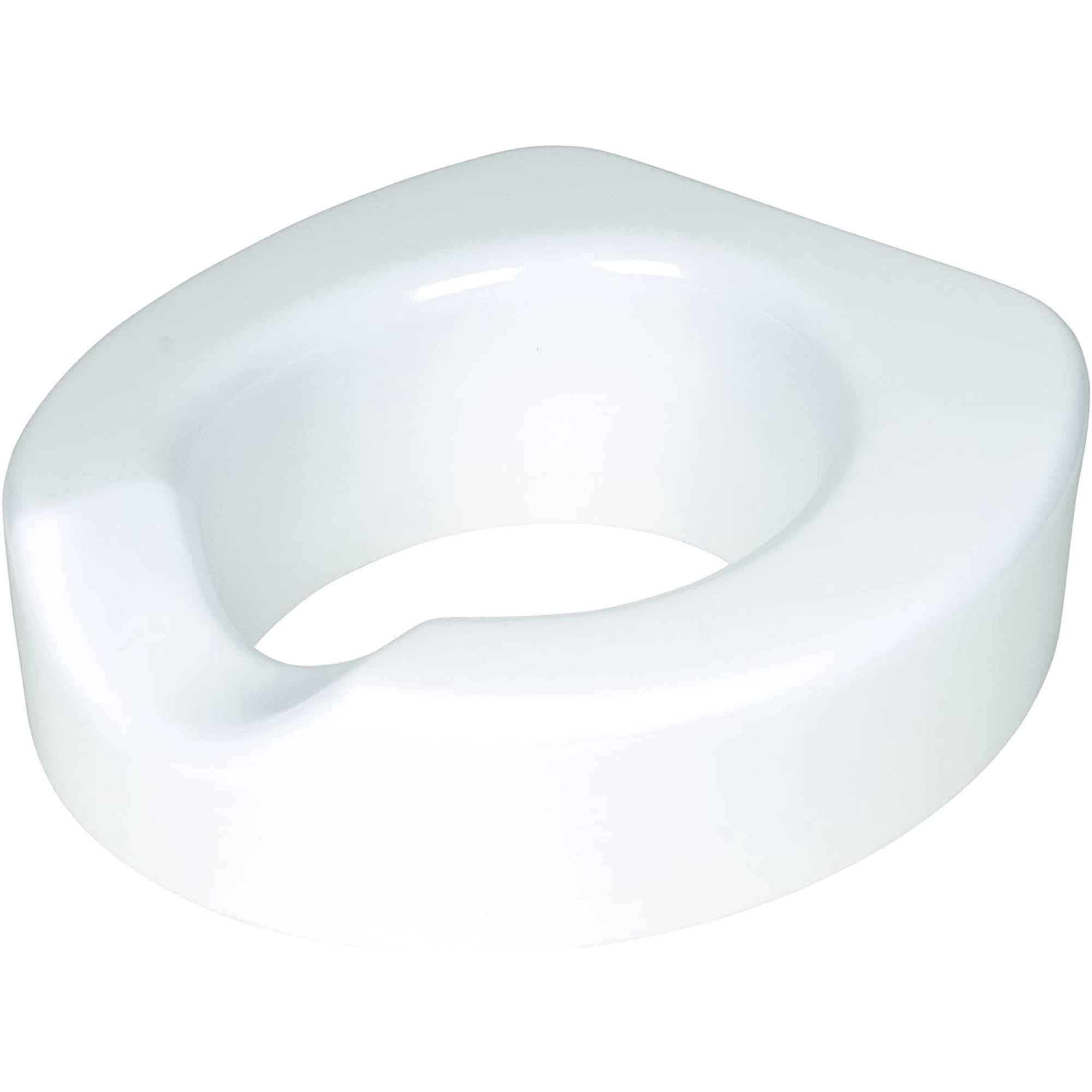 Carex Raised Toilet Seat with Quick Lock, Adds 4 in Height, White, 300 lb Limit