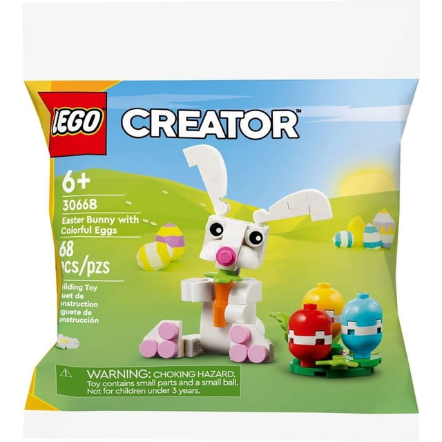 Juguete de construcción LEGO Creator Easter Bunny con huevos de colores 30668