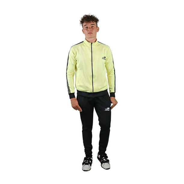 Conjunto Deportivo Pants Varonil Fire Sports Sudadera y Pantalon Amarillo-Negro M3 FIRE SPORTS Pants Deportivo/Slim/Amarillo-Negro