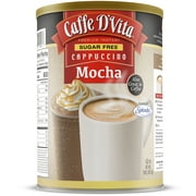 Caffe D'Vita Instant Powdered Beverage. Sugar Free Mocha Cappuccino, 4 Count of 32 oz Cans from Brad Barry Company, Ltd.