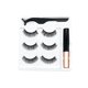 thumbnail image 1 of Magnetic False Eyelashes Eyeliner, 3 Pairs Reusable Natural Magnetic Eyelashes With Eyeliner And Eyelash Curler, 3d Magnetic Waterproof Handmade False, 1 of 5