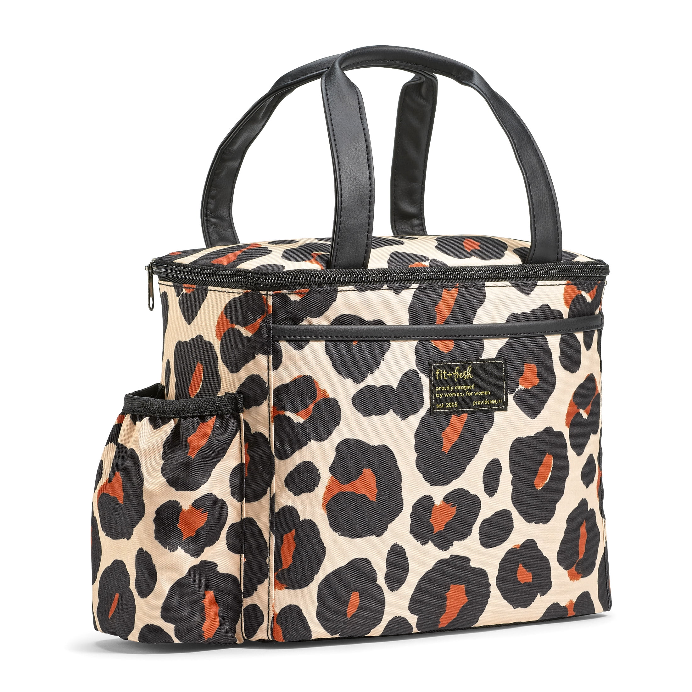  MIER Leopard Lunch Bag for Womens Ladies-Insulated Adult Lunch  Box Stylish Cute Lunch Totes with Shoulder Strap Portable Fashion Lunch  Cooler Bag: Home & Kitchen