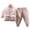 White, variant on KYAIGUO 6M-4Y Unisex Kids Baby Lightweight Cotton Outerwear,Breathable Jacket & Pants Fall Winter 2PCS Outfits
