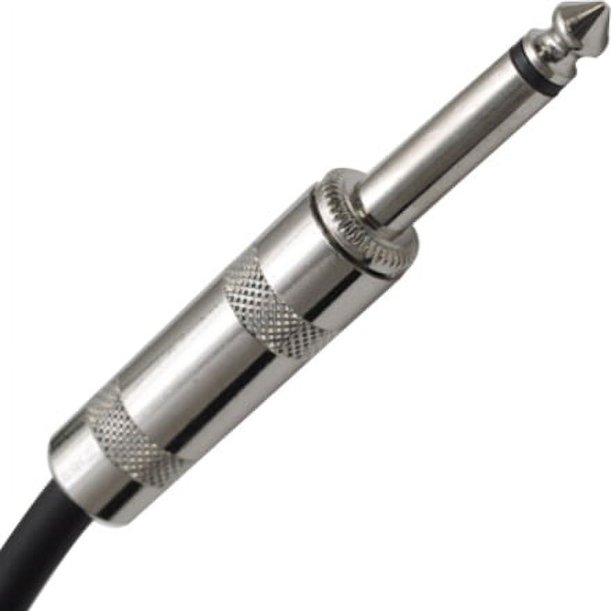 Seismic Audio 2 Pack - 10' Yellow Guitar Cable TS 1/4" to Right Angle - Instrument Cord - SAGC10R-Yellow-2Pack