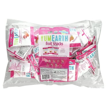 YumEarth Organic Fruit Snacks, Tropical, 35 Snack Packs, 0.7 oz (19.8 g) Each