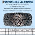 Set of 2 ATV/UTV All-Terrain Tires – 6PR Heavy-Duty Tubeless, Sizes ...