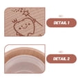 Zero Memory Point Operations HEATSHAKING Wooden Teeth Keepsake Box round 2 Inch Beige Memory ...