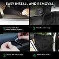 thumbnail image 4 of Plush Paws Products Velvet Car Door Protector | Washable & Waterproof Interior Door Cover for Car, Truck, & SUV | One Size Fits Most Nonslip, Tear Resistant Door Guard | Set of 2 Charcoal, 4 of 6