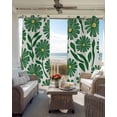 thumbnail image 6 of Green Spring Floral Kitchen Curtains Summer Flower Pastoral Cafe Short Curtains for Bathroom Blackout Window Curtain Grommet Small Window Treatment Tier Drapes for Bedroom Living Room 52"x45"x2, 6 of 9