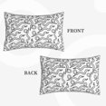 thumbnail image 2 of Hirioo Hand Drawn Snake for Plush Pillow Cover for Bedroom and Living Room ,Elegant, Comfortable Home Decor-16"x24", 2 of 6