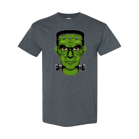 Inktastic Halloween Frankenstein Head T-Shirt