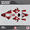 Red, variant on Kalair GFX Graphics Kit for Beta 2-STROKE 125RR, 250RR, 300RR, and Race Edition 350RR, 390RR, 430RR, 480RR Patriot Series