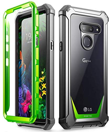 2019 Release Full-Body Protective Rugged Matte Bumper Cover with Built-in Screen Protector E-Began Case for LG G8 ThinQ Shockproof Impact Resist Durable Phone Case -Fantasy Marble Design 