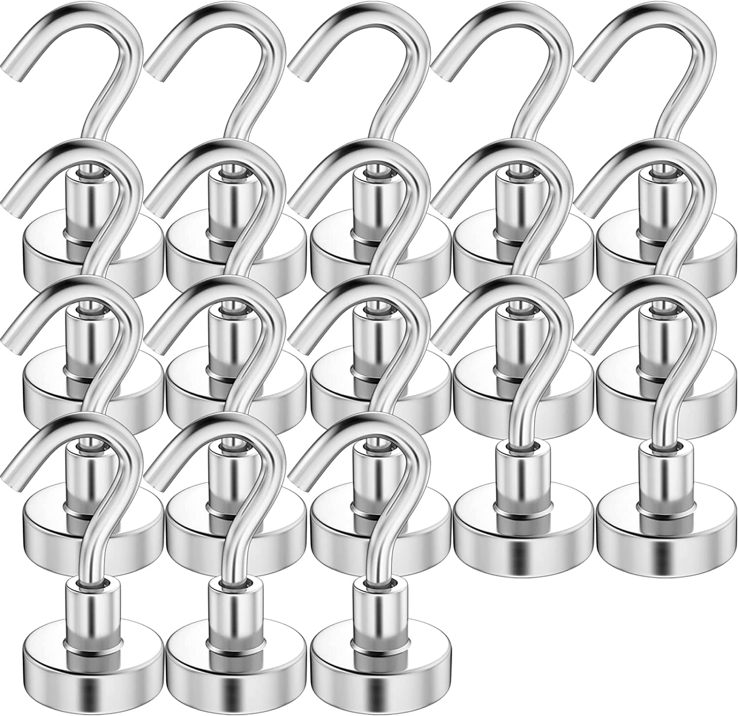 18 Pack Strong Hooks，30Lbs Heavy Duty Hook，Powerful