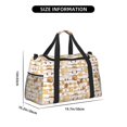 thumbnail image 3 of Bingfone Cute Bee Gnome2 Print Travel Duffel Tote Bag,Waterproof Shoulder Weekender Bag For Women and Men Swim Sports Travel Gym Bag，Foldable and expandable bag Lightweight, 3 of 7