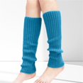 thumbnail image 5 of Leg Warmers Y2K for Women Soft Fall Fashion Fleece Women Gifts 80s Ribbed Thermal Knitted Compression Socks Navy, 5 of 7