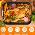 thumbnail image 4 of FUYGRCJ Lasagna Pan Deep, 16x11.6x3.15inch Deep Dish Lasagna Pan, 3.83lb Nonstick Baking Pan for Oven, Roasting Pan Brownie Pan with Handles, Rectangle Cake Pan for Baking, Deep Baking Pan, Bakeware, 4 of 11