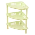 thumbnail image 1 of 3 Layers Bathroom Standing Shelf Bathroom Stand PP Land Installation Bathroom Rack Storage Shelves for Bathroom KitchenGreen Trigon, 1 of 2