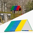 thumbnail image 5 of Playground Replacement Canopy, Outdoor Swingset Shade Kids Playground Roof Canopy Waterproof Cover Replacement Tarp Green Yellow Blue, 5 of 8