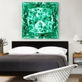 thumbnail image 2 of ARTCANVAS Emerald Green Princess Cut Diamond Jewel Canvas Art Print - Size: 36" x 36" (1.50" Deep), 2 of 9