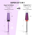 thumbnail image 3 of Brocas para uñas MelodySusie Super Cut Edition 5 en 1, 3 of 7