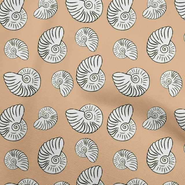 oneOone Viscose Chiffon Tan Fabric Nautical Craft Projects Decor Fabric Printed By The Yard 42 Inch Wide