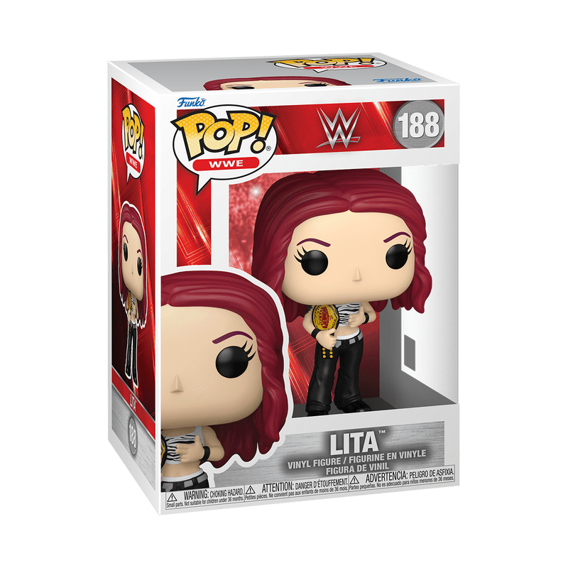 Funko Pop! WWE: WWE - Lita avec Championship Belt figurine en vinyle