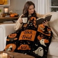 thumbnail image 6 of sruoe Soft Cozy Halloween Throw Blanket, Halloween Home Decor, Indoor Halloween Decor for Bedroom, Sofa, Living Room, Reading Nook Layout, 6 of 7