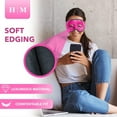 thumbnail image 3 of MyHalos Cold and Warm Gel Eye Mask - Premium Reusable Eye Mask - Warm Eye Mask Helps Soothe Puffy Faces, Dark Circles, Tired Eyes, Headaches, Migraines (Pink), 3 of 5