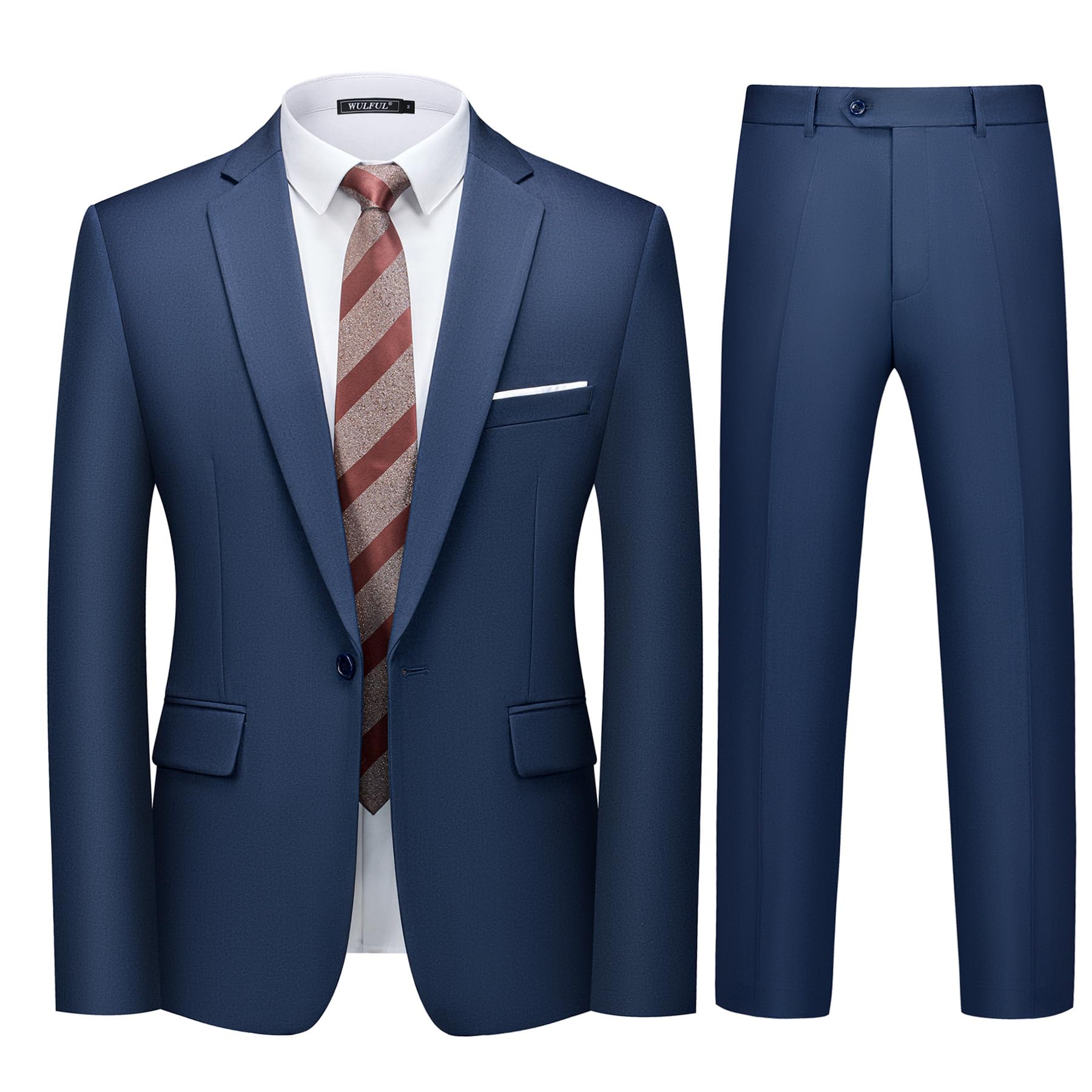 Terno Masculino Slim Fit 2 Peças - Azul Marinho Elegante E Confortável