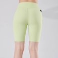 thumbnail image 4 of Pantalones Cortos para Hombre Cintura Elástica con Bolsillos Casual Cintura Alta Levantado Nalgas Ajustado Deportes Correr Medio Pantalones Cortos, 4 of 8