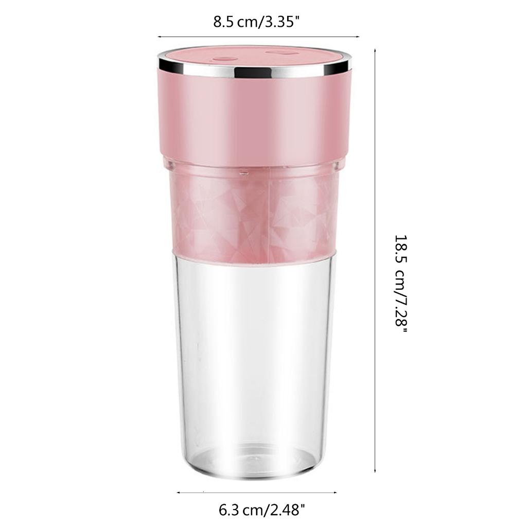 USB Rechargeable Portable Mixer 4 Blades Juicer Cup Juice Citrus Lemon Vegetable Fruit Smoothie Squeezer Cooking Machine