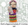 thumbnail image 4 of Muñeca Worry Eater Sam & Nala hecha a mano con tela guatemalteca, 4 of 5