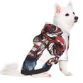 thumbnail image 5 of KLL Patriotic Boxing Bear Art for Basic Dog Hoodie - Pet Hoodie Sweater with Leash Hole - Cute Dog Sweatshirt - Pet Clothes Hooded Sweatshirt for Dog & Cat -X-Small, 5 of 8