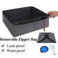 thumbnail image 3 of Portable Cat Travel Litter Box with Zipped Waterproof Bag,Collapsible Litter Carrier for Cat with Zipped Lid and Handle, No Leakage, No Smell, Easy to Carry and Use in Hotels, Car Black, 3 of 7