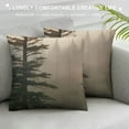 thumbnail image 3 of MLJA Decorative Throw Pillow Covers Valley Rising Mist Foggy Pine Forest Trees Nature Parks Outdoor Range Square Pillow Cover Cases for Couch Sofa, 3 of 5