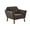 Charcoal, variant on Gracie Mills Frederick Lounge Chair GRACE-5385 Modern Comfort Design Padded Seat