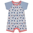 thumbnail image 2 of Cudlie 2-Pack Baby Boy Rompers – Soft Cotton, Everyday Comfort, 2 of 8