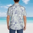 thumbnail image 5 of Chemistry Science Mens Hawaiian Shirt Short Sleeve Casual Button Up Tropical Summer Beach Shirt, 5 of 9