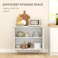 thumbnail image 4 of HOMCOM Buffet Bahut avec Tablettes Ajustables, Blanc, 4 of 10