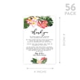 thumbnail image 5 of Koyal Wholesale Tropical Florals Wedding Thank You Place Setting Cards for Table Reception, Dinner Plates, Family, 56-Pk, 5 of 5
