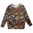 thumbnail image 4 of Aihuaihua Halloween Girls Hoodies Pumpkin Print Long Sleeve Pullover Sweatshirts for Kids Casual Fall Winter Tops Cozy and Comfortable Style, 4 of 4